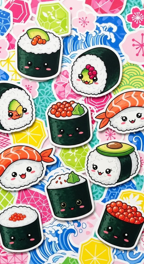 Sushi Stickers