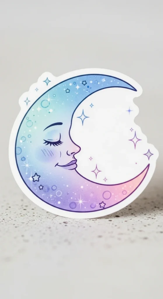 Sweet Moon Stickers