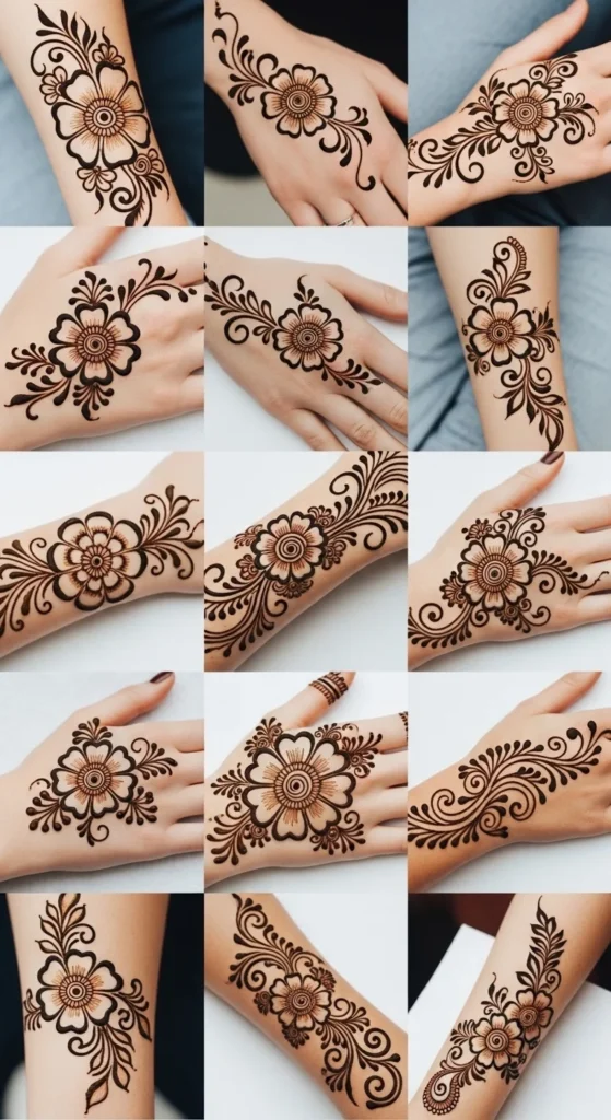 Swirling Florals with Minimal Filler