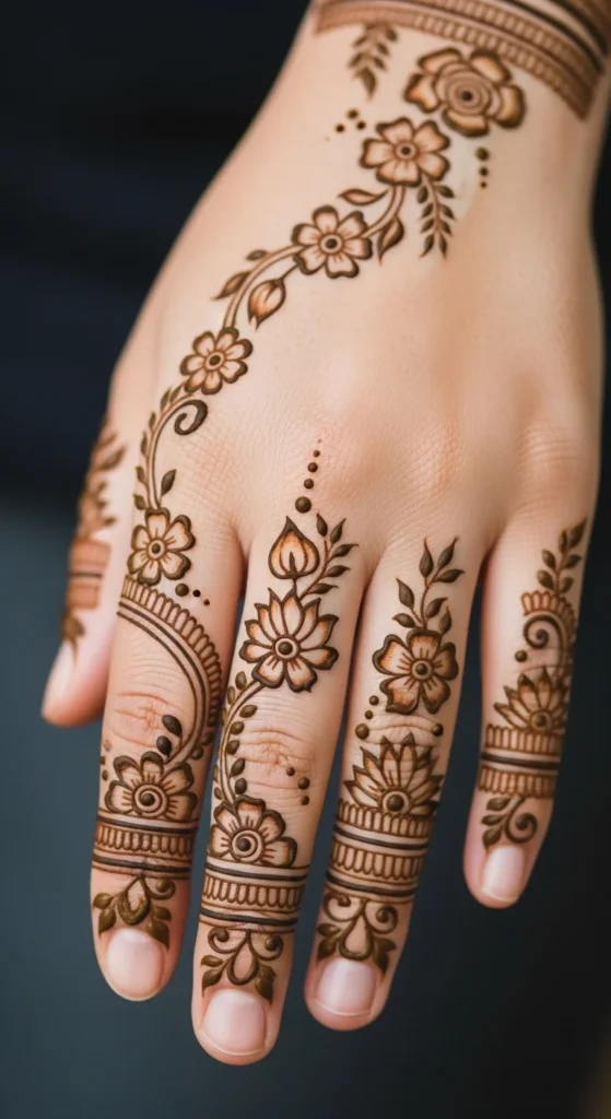 Tiny Florals on the Back of the Hand