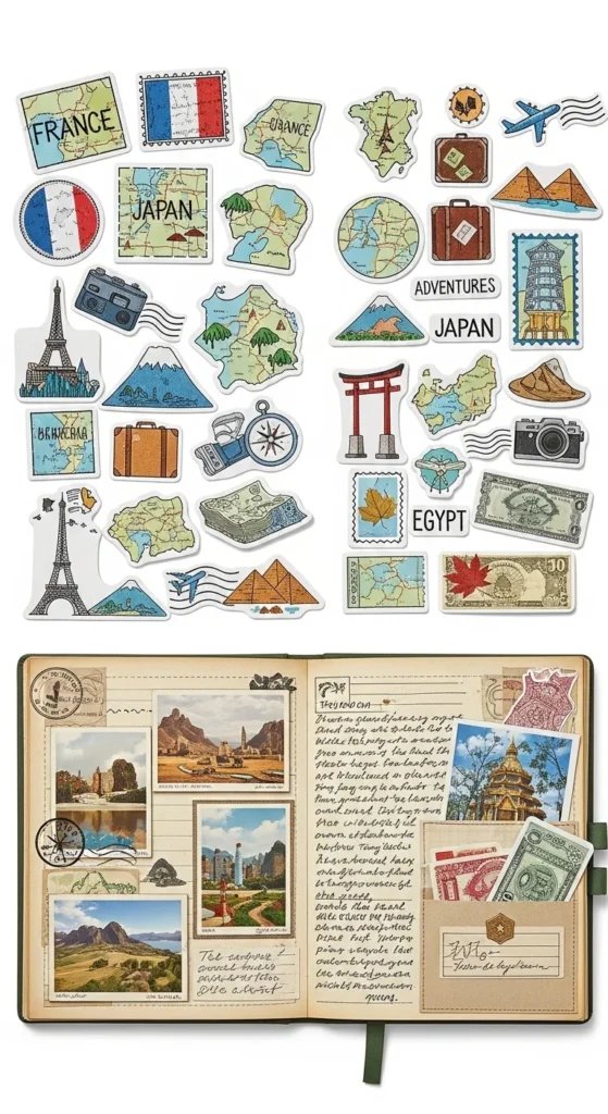 Travel Map Stickers