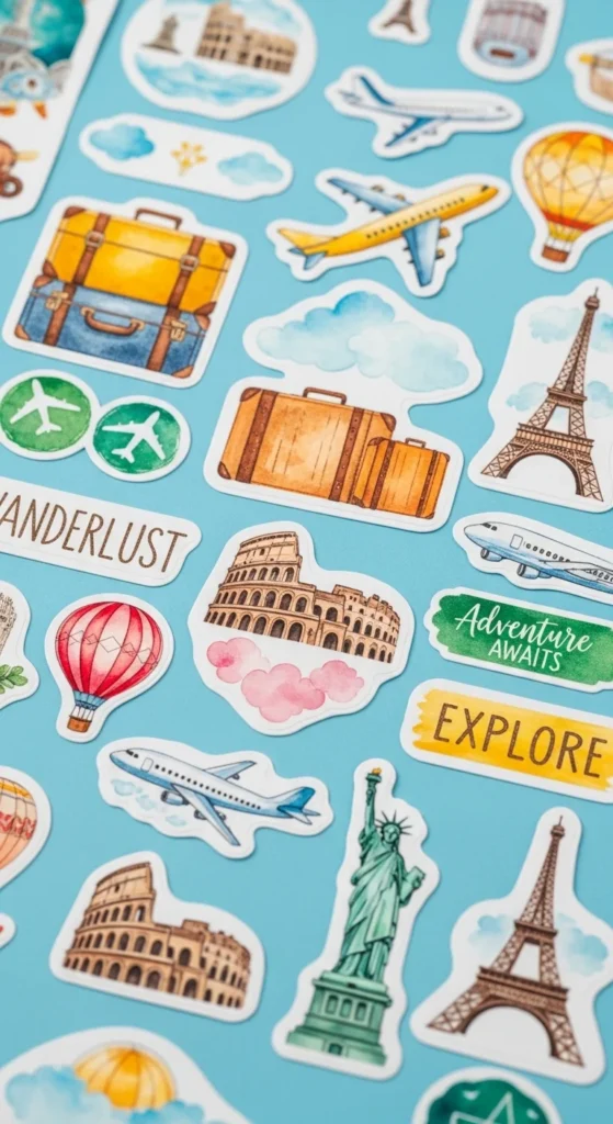  Travel Stickers