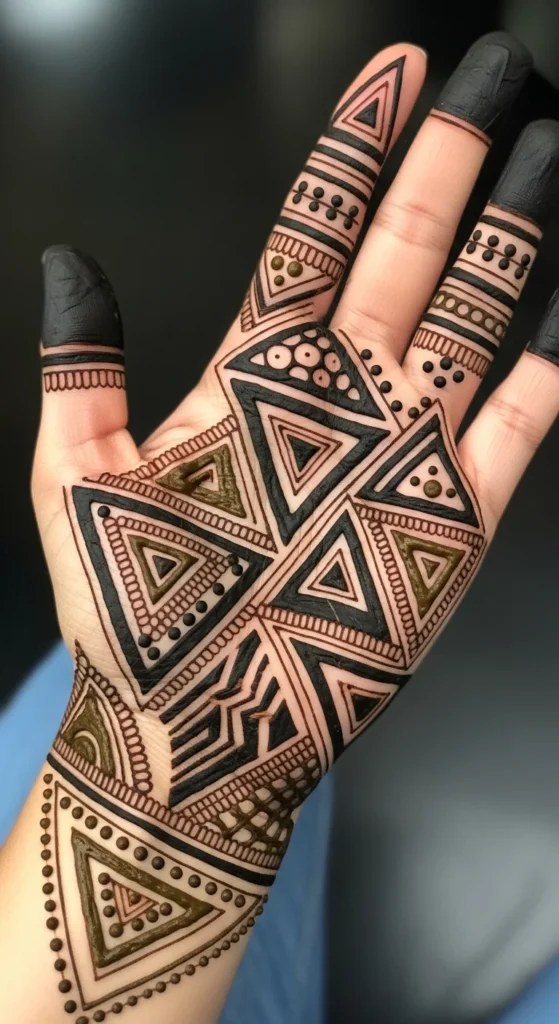 Triangular Palm Design