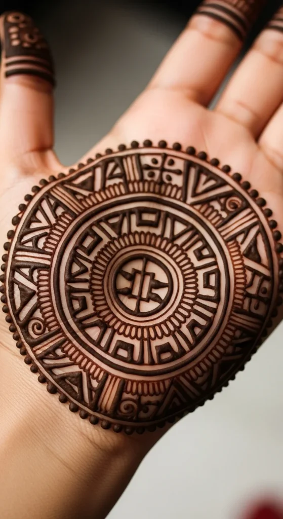 Tribal-Inspired Circular Art