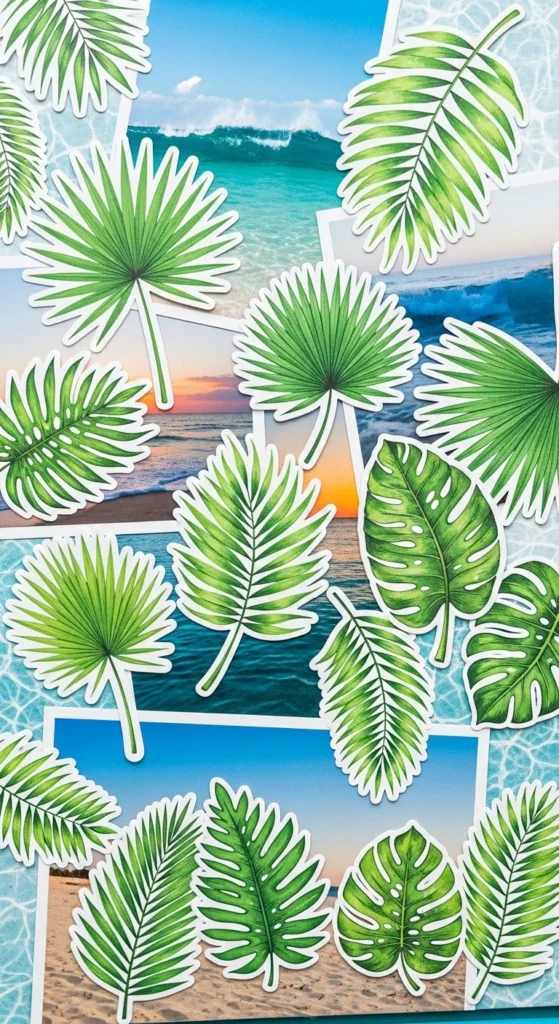  Tropical Palm Stickers