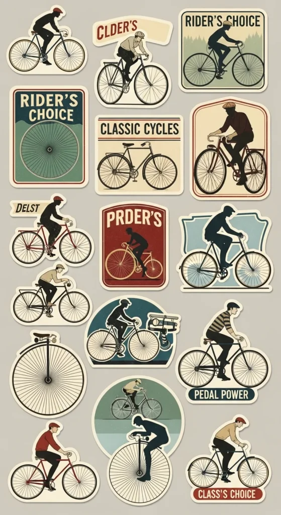Vintage Bicycle Stickers