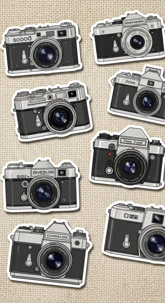 Vintage Camera Stickers