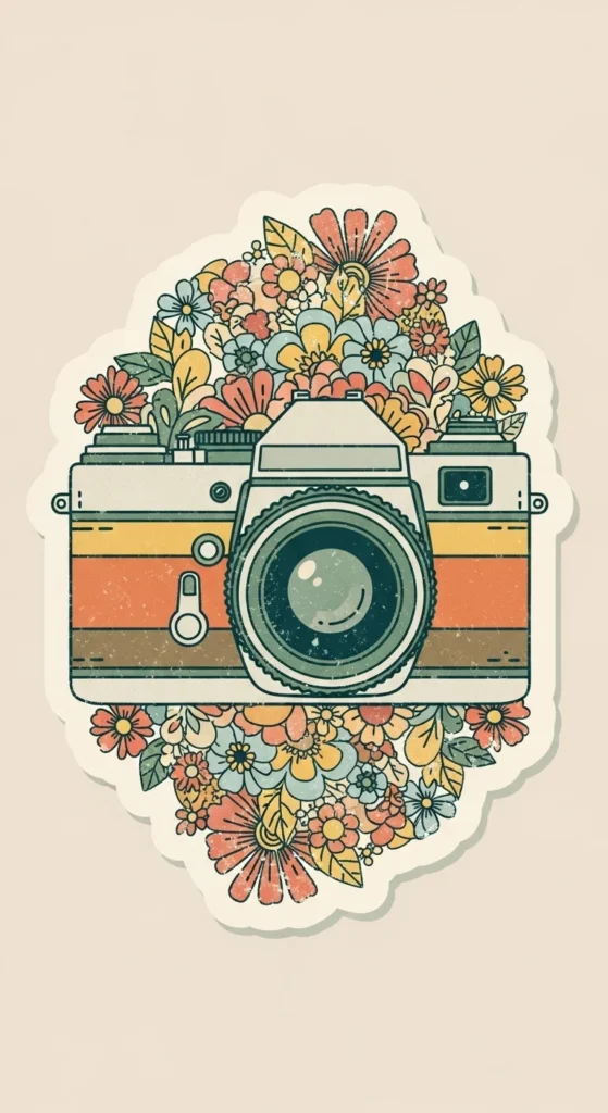 Vintage Camera Stickers