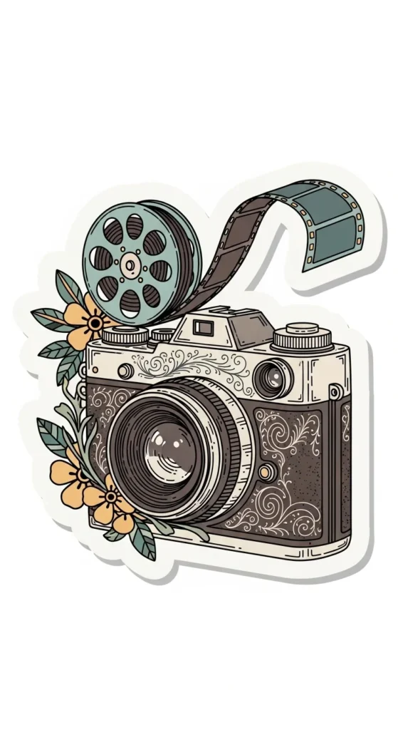 Vintage Camera Stickers