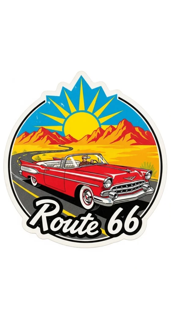 Vintage Car Stickers