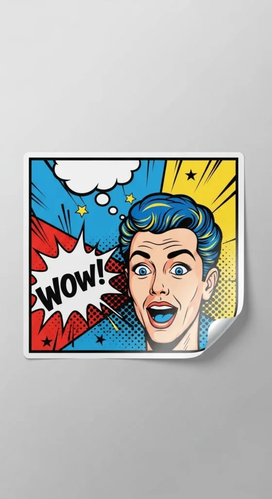 Vintage Pop Art Stickers