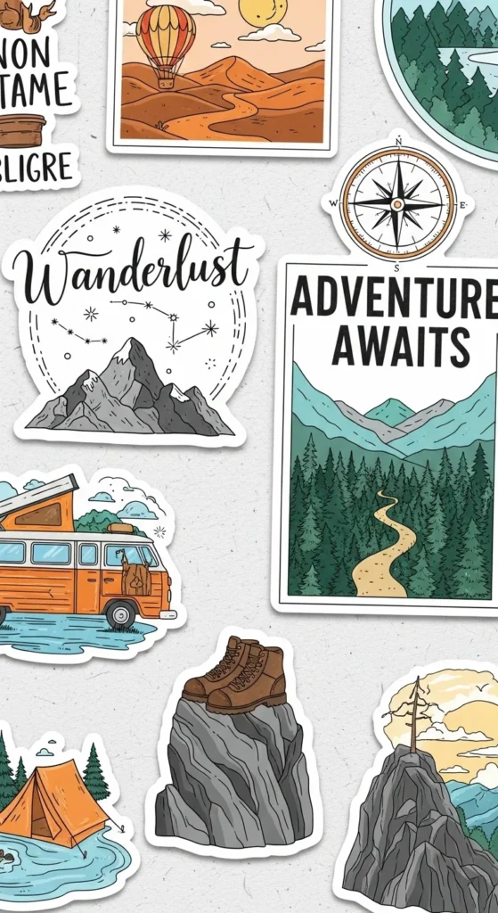 Wanderlust Stickers