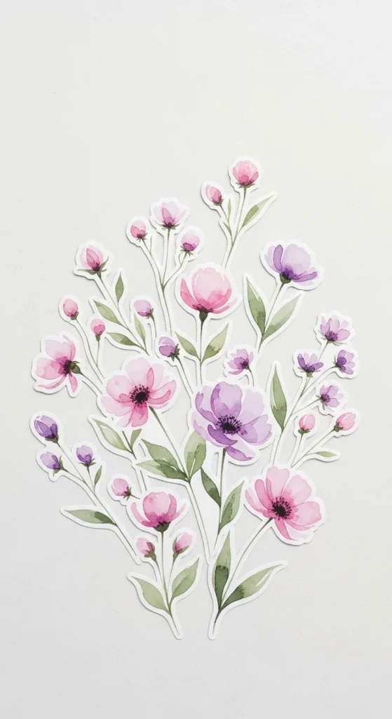 Watercolor Floral Bouquets