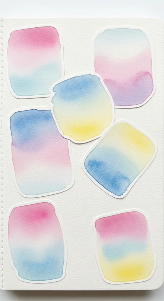 Watercolor Wash Stickers