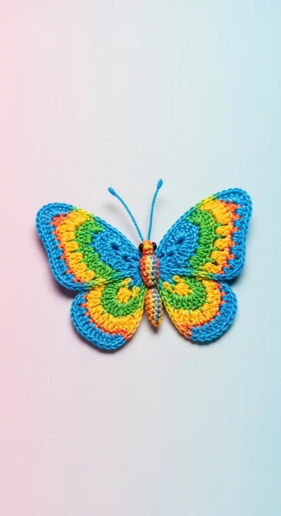 how to crochet a butterfly