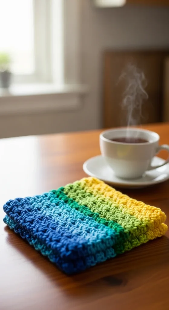 how to crochet a dishcloth