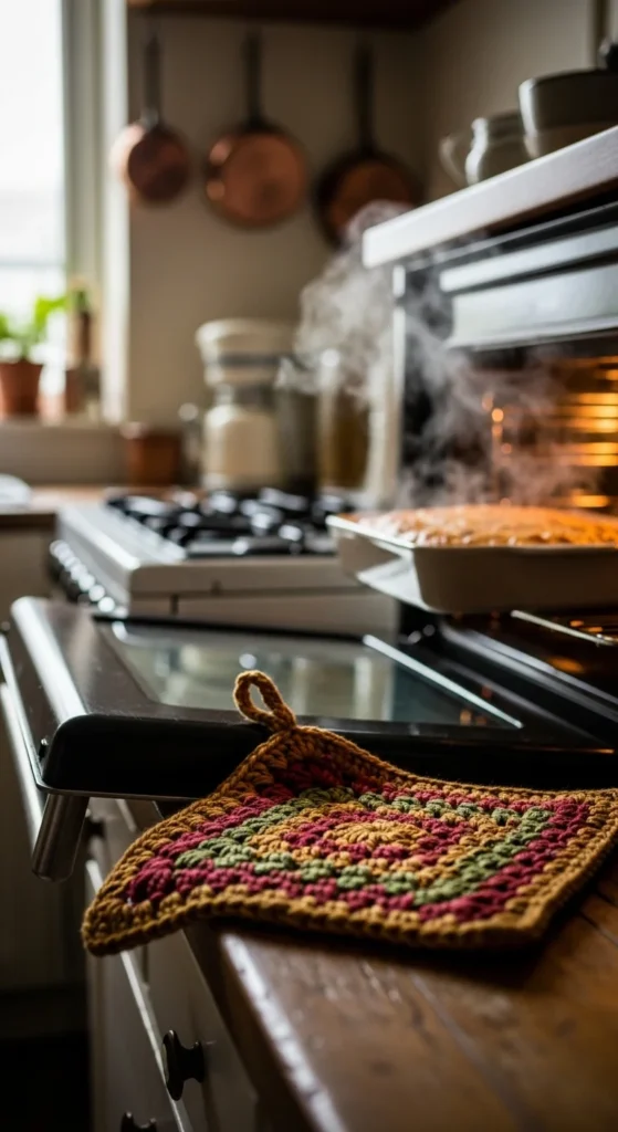 how to crochet a pot holder