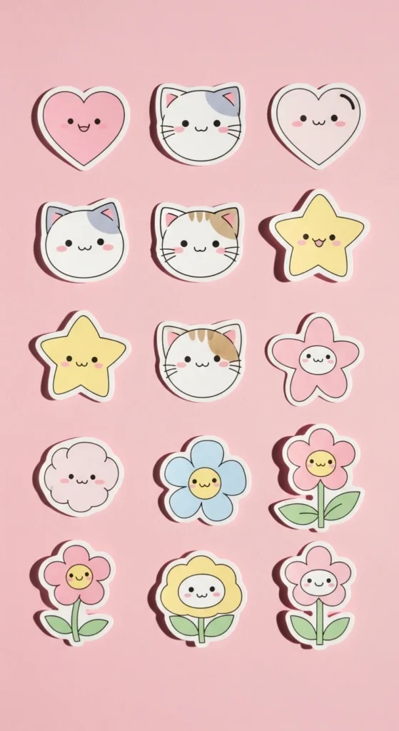 kawaii aesthetic stickers