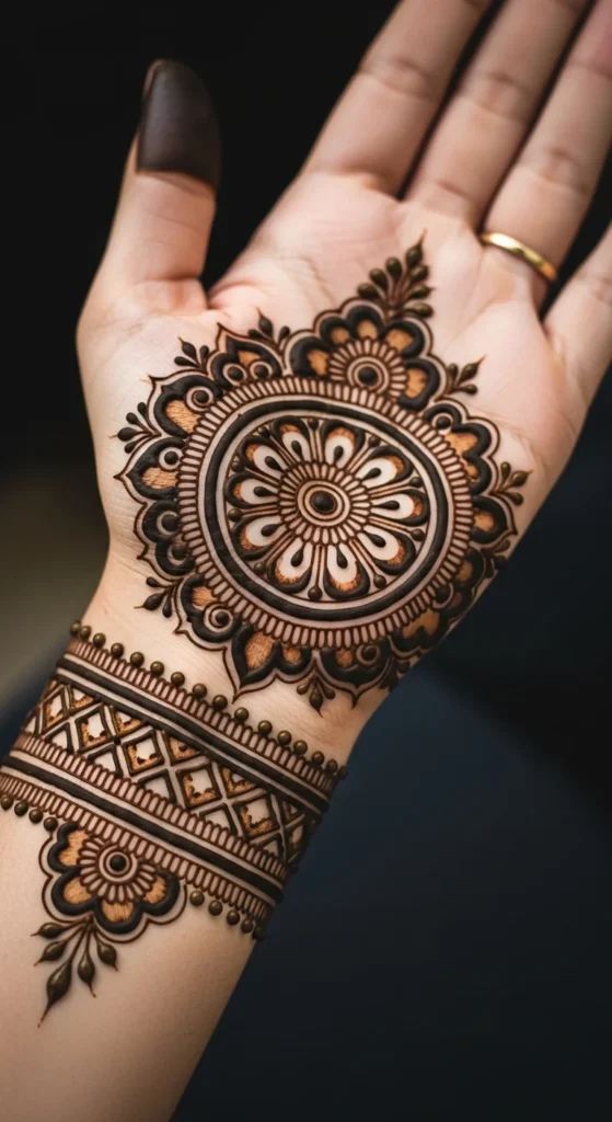 round mehndi design
