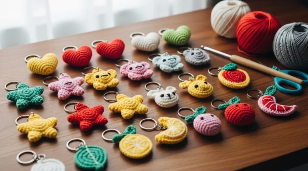 22 Easy Easy Crochet Keychain Pattern Ideas for Quick Beginner-Friendly Projects
