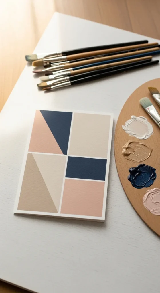 Abstract Color Block Card