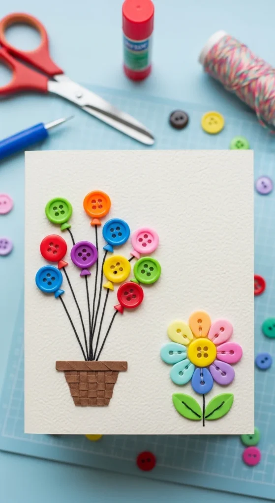 Button Art Card