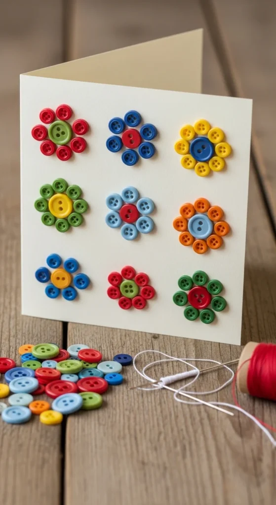 Button Decor Card