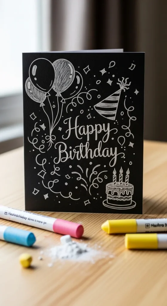 Chalkboard Style Card