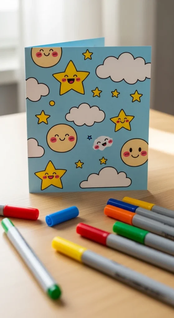 Cute Cartoon Doodle Card