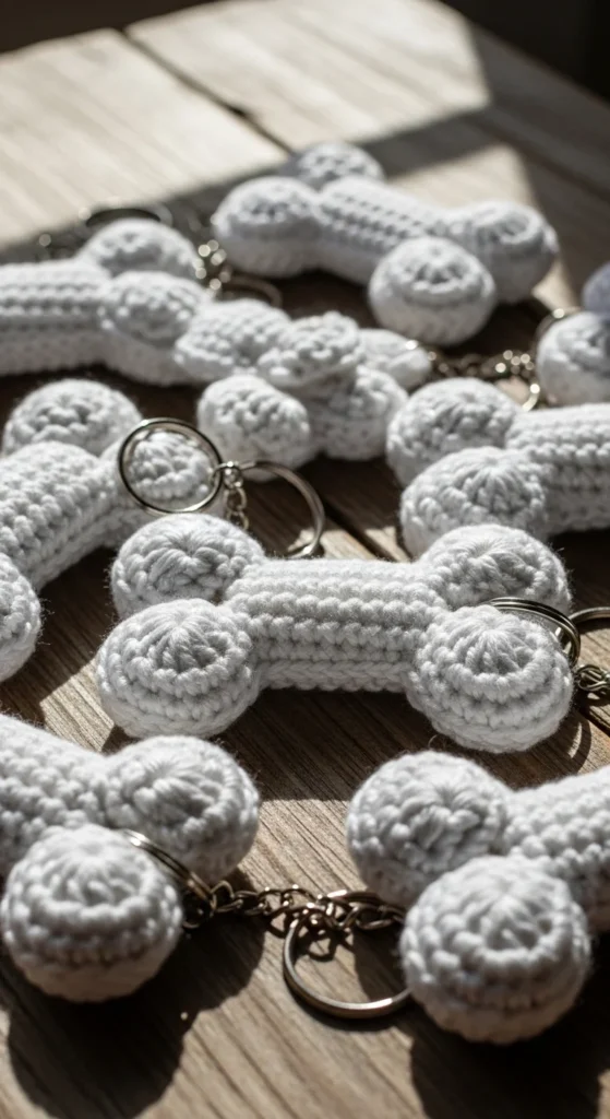 Dog Bone Keychain