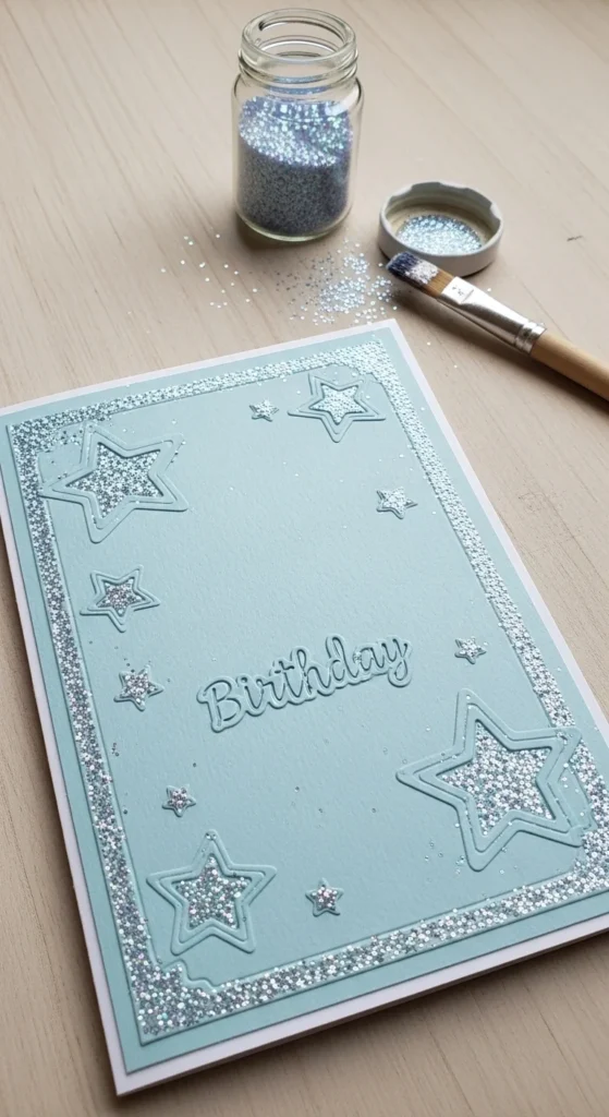 Glitter Accent Card