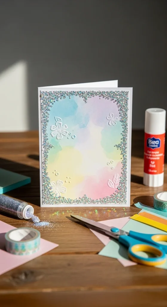 Glitter Edge Card