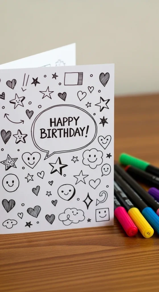 Hand-Drawn Doodle Card