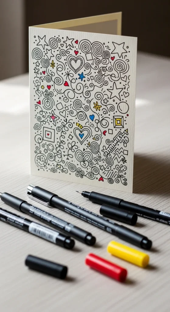 Hand-Drawn Doodle Card
