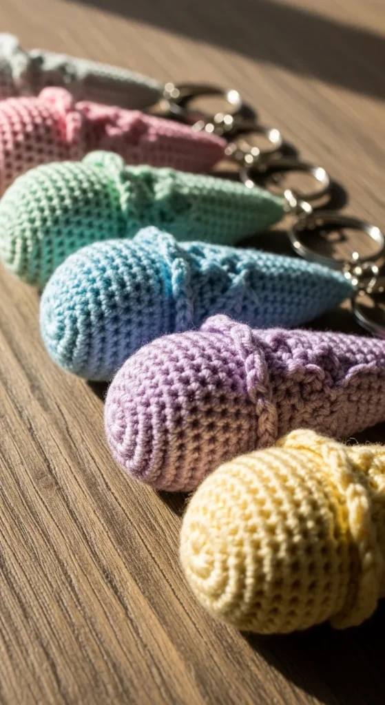 Ice Cream Cone Keychain