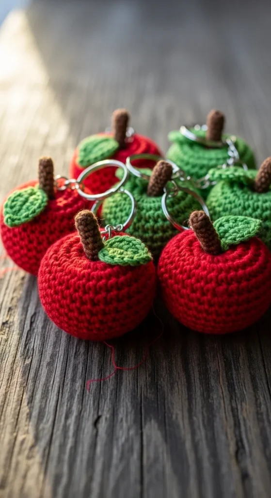 Mini Apple Keychain