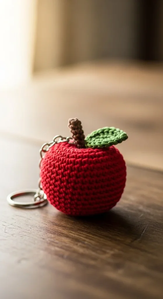 Mini Apple Keychain