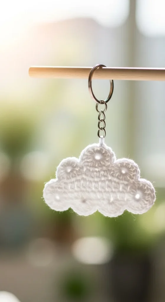 Mini Cloud Keychain