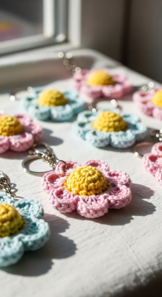 Mini Flower Keychain