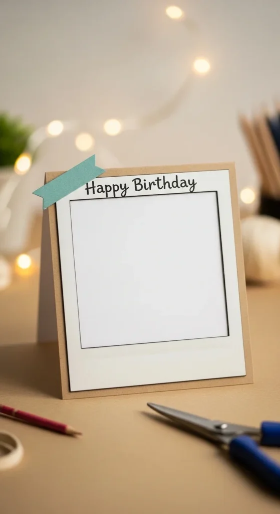 Minimal Polaroid Style Card