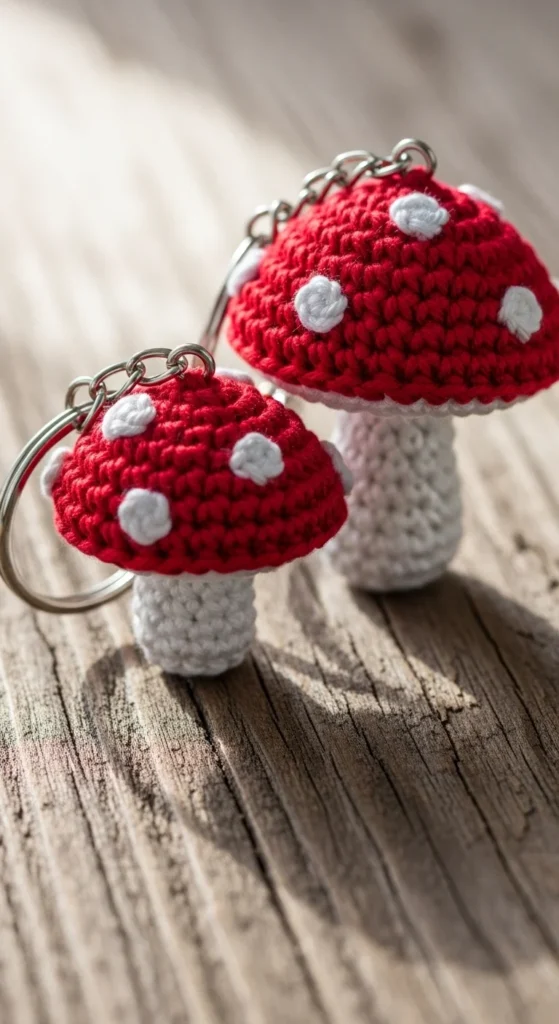 Mushroom Keychain