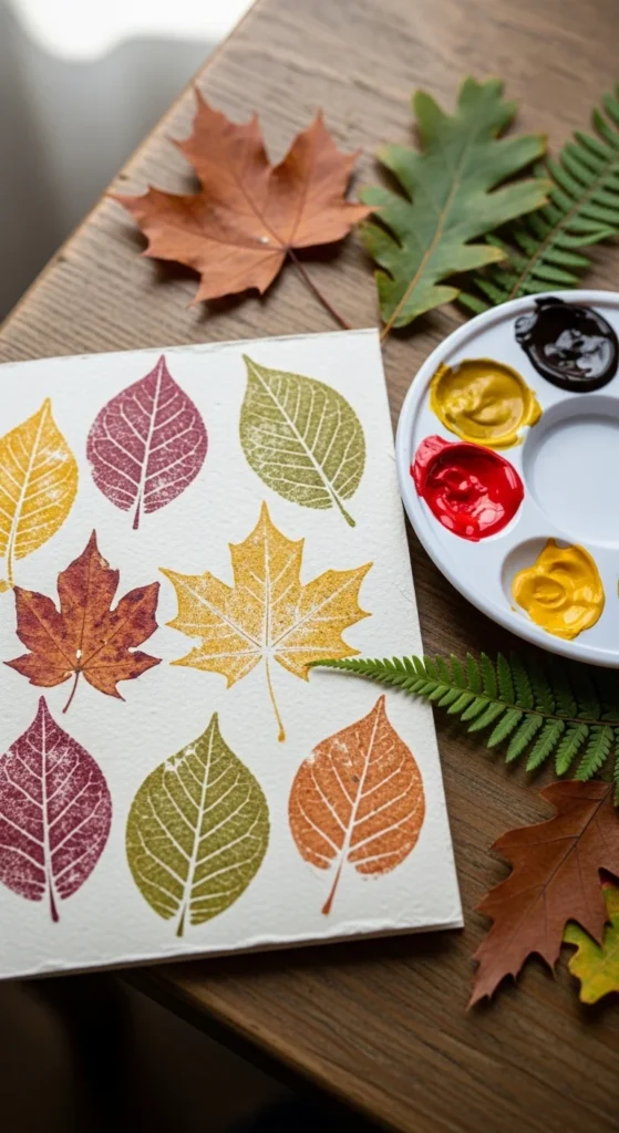 Nature Leaf Print Card