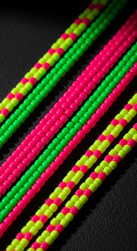 Neon Glow Stripe Singles