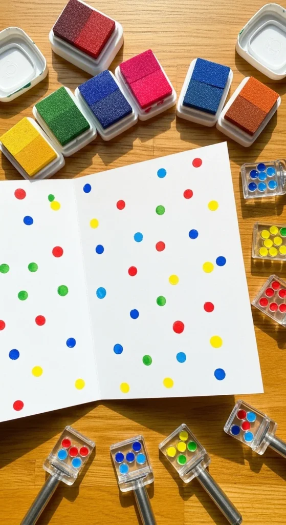 Polka Dot Stamp Card