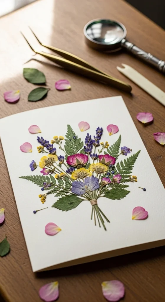 Pressed Flower Card