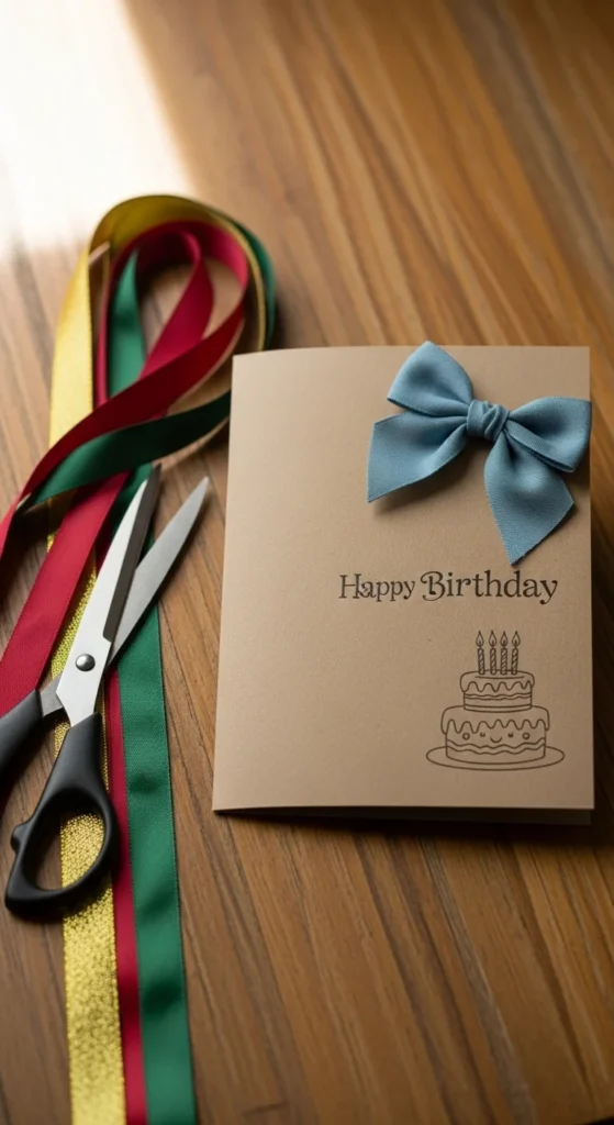 Ribbon Bow Accent Card