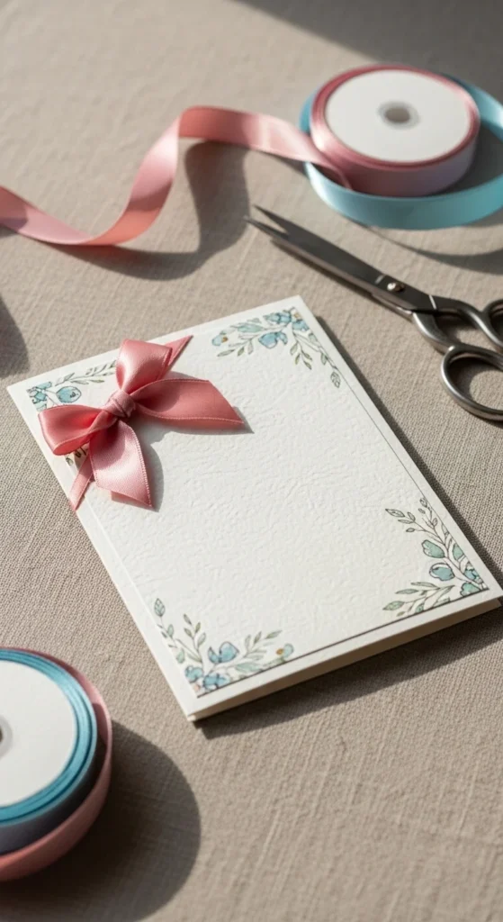 Ribbon Bow Accent Card