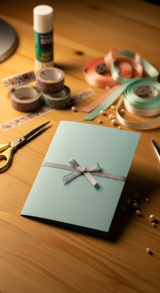 Ribbon Bow Accent Card