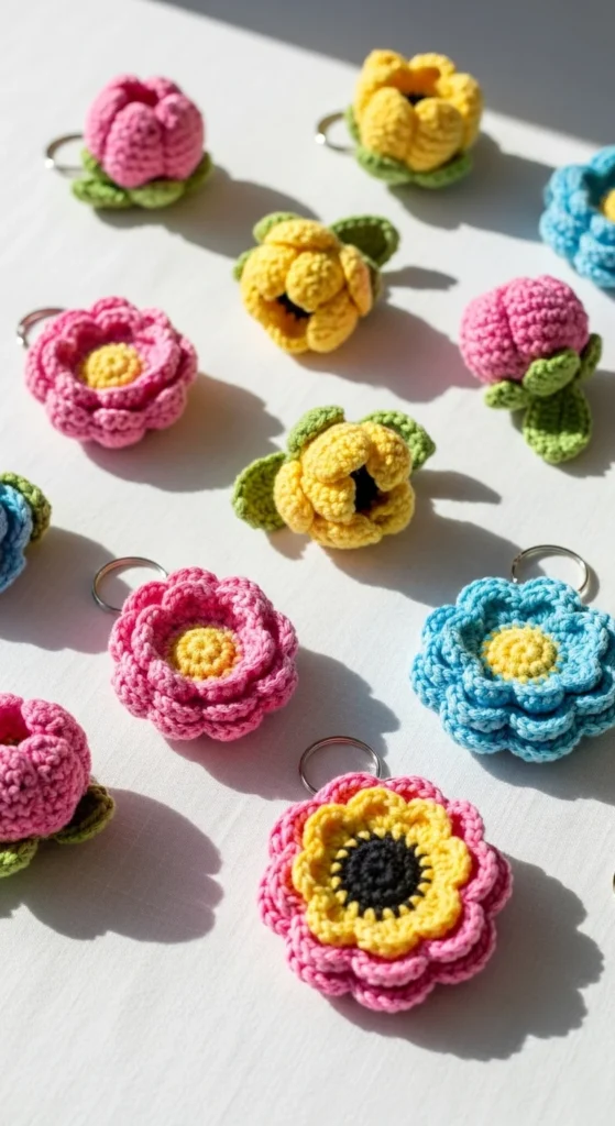 Simple Flower Keychain