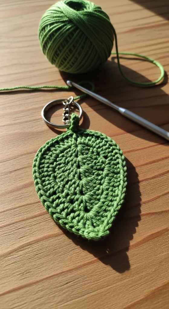 Simple Leaf Keychain